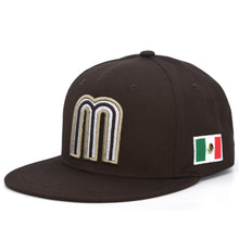 Load image into Gallery viewer, Mexico Snapback Hat JLGUSA 3D M Embroidery Mexico Baseball Cotton Cap NEW