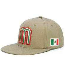Load image into Gallery viewer, Mexico Snapback Hat JLGUSA 3D M Embroidery Mexico Baseball Cotton Cap NEW