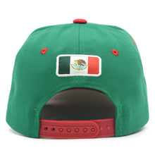 Load image into Gallery viewer, Mexico Soccer National Pride Snapback Hat – Custom Crest & Trophy Embroidery
