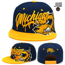 Load image into Gallery viewer, Michigan Urban Snapback Cap Collection – Custom Mascot & City Streetwear Hats