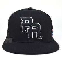 Load image into Gallery viewer, PR Fitted Two Tone Solid Caps Puerto Rico Embroidered hat Front Side Back NEW
