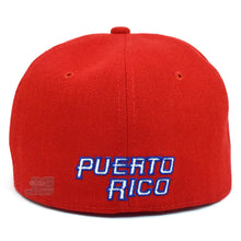 Load image into Gallery viewer, PR Fitted Two Tone Solid Caps Puerto Rico Embroidered hat Front Side Back NEW