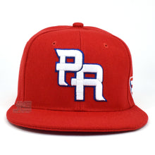Load image into Gallery viewer, PR Fitted Two Tone Solid Caps Puerto Rico Embroidered hat Front Side Back NEW