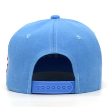 Load image into Gallery viewer, Puerto Rico Snap back 2 Sides Embroidery PR 3D Flag Flat Bill Baseball Cap Hat