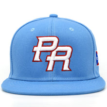 Load image into Gallery viewer, Puerto Rico Snap back 2 Sides Embroidery PR 3D Flag Flat Bill Baseball Cap Hat