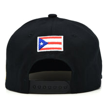 Load image into Gallery viewer, Puerto Rico Cotton Snap Back hat Flag 3D PR Flat Bill PR Baseball Cap PR Hat