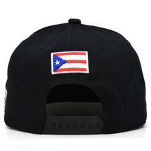 Load image into Gallery viewer, Puerto Rico Cotton Snap Back hat Flag 3D PR Flat Bill PR Baseball Cap PR Hat