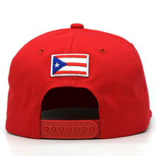 Load image into Gallery viewer, Puerto Rico Cotton Snap Back hat Flag 3D PR Flat Bill PR Baseball Cap PR Hat