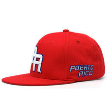 Load image into Gallery viewer, Puerto Rico Cotton Snap Back hat Flag 3D PR Flat Bill PR Baseball Cap PR Hat