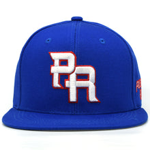 Load image into Gallery viewer, Puerto Rico Cotton Snap Back hat Flag 3D PR Flat Bill PR Baseball Cap PR Hat