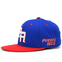 Load image into Gallery viewer, Puerto Rico Cotton Snap Back hat Flag 3D PR Flat Bill PR Baseball Cap PR Hat