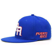 Load image into Gallery viewer, Puerto Rico Cotton Snap Back hat Flag 3D PR Flat Bill PR Baseball Cap PR Hat