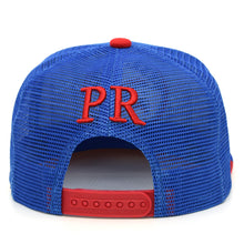 Load image into Gallery viewer, Puerto Rico Leader Hurricane Puerto Rico Flag PR Royal Red Snapback Hat Cap