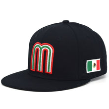 Load image into Gallery viewer, Mexico Snapback Hat JLGUSA 3D M Embroidery Mexico Baseball Cotton Cap NEW
