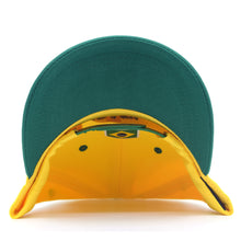 Load image into Gallery viewer, Brazil Soccer National Pride Snapback Hat – Custom Gold Shield &amp; Trophy Embroidery
