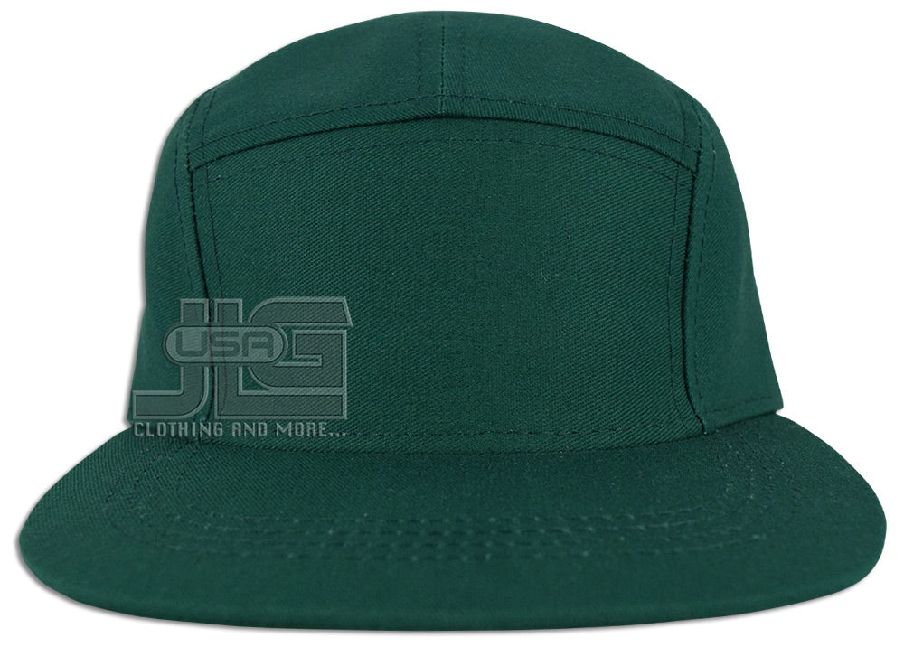 5 Panel Cap Strap-back Adjustable Leather Strap Hat JLGUSA