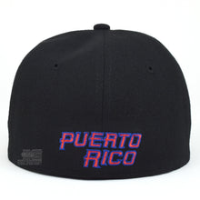 Load image into Gallery viewer, PR Fitted Two Tone Solid Caps Puerto Rico Embroidered hat Front Side Back NEW
